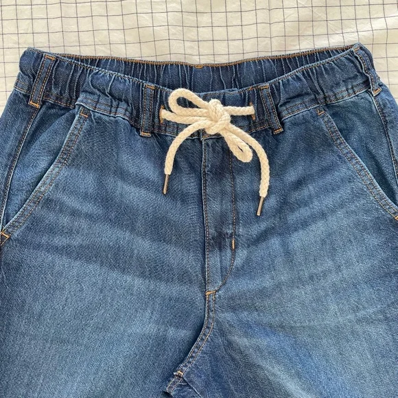 NWOT ~ Anthropologie Pilcro Drawstring Wide-Leg Jeans ~ MEDIUM - Picture 3 of 10